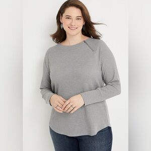 Maurices Solid Thermal Side Zipper Sweater